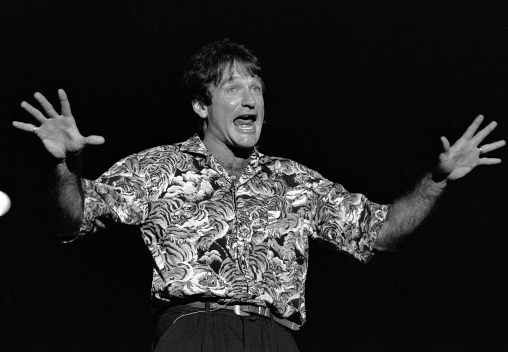 Image Credits: Getty Images / Rick Diamond | Comedian Robin Williams performs at Chastain Park Amphitheater in Atlanta Georgia. May 10, 1986. Image Credits: Getty Images / Rick Diamond | Comedian Robin Williams performs at Chastain Park Amphitheater in Atlanta Georgia. May 10, 1986.