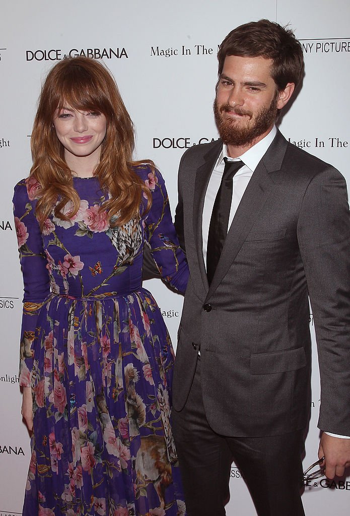 Image Source: Getty Images/Jim Spellman/Actors Emma Stone and Andrew Garfield attend "Magic In The Moonlight" premiere at Paris Theater on July 17, 2014 in New York City
