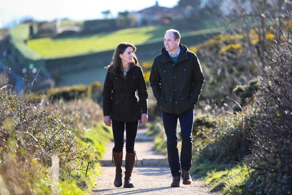 Image Credit: Getty Images / Prince William, Duke of Cambridge and Catherine, Duchess of Cambridge walk the cliff walk at Howth on March 04, 2020 in Dublin, Ireland.