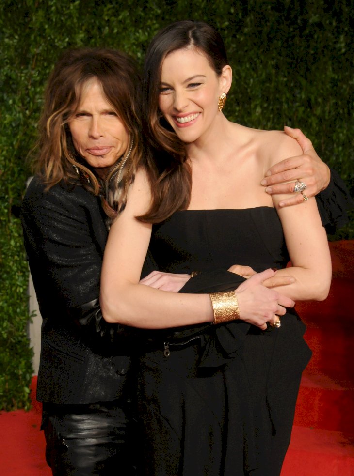 Image Credit: Getty Images / Liv Tyler with her father, Steven Tyler.