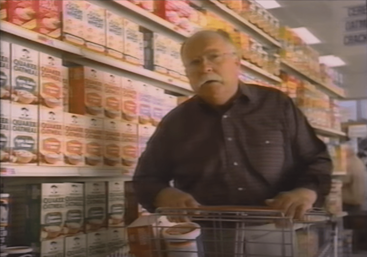 Image Source: Youtube/video editor | Wilford in a Quaker Oats commercial Image Source: Youtube/video editor | Wilford in a Quaker Oats commercial