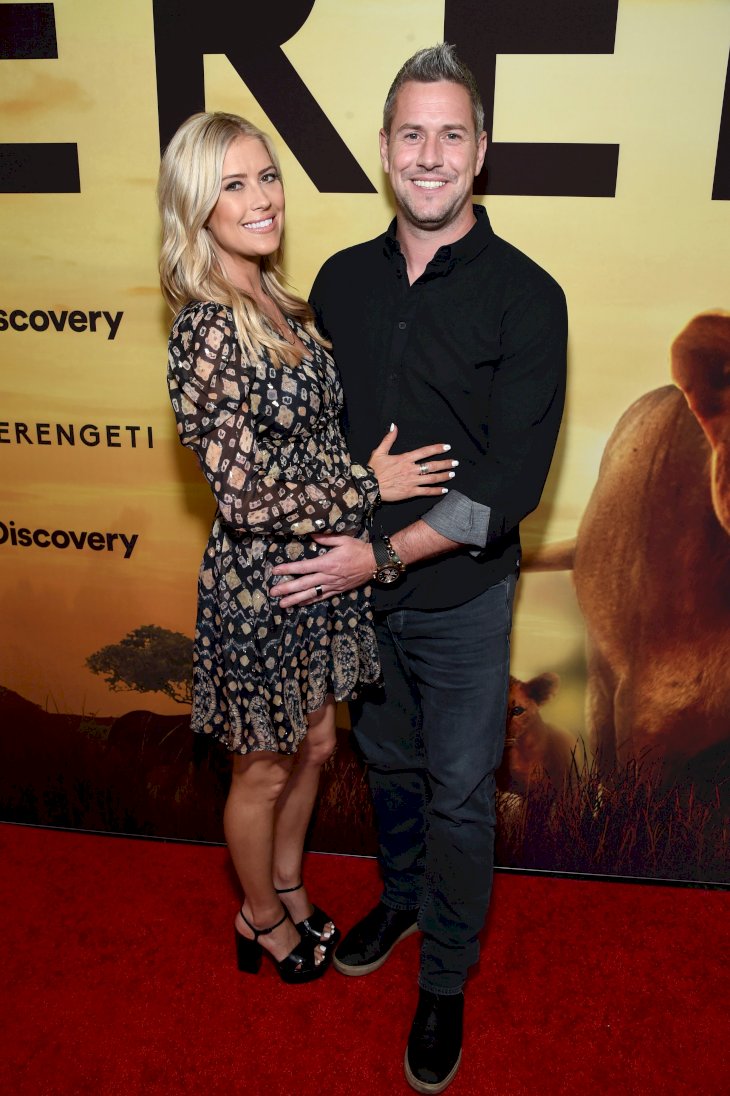 Image Source: Getty Images/Getty Images for Discovery Channel/Michael Kovac | Christina Anstead and Ant Anstead attend Discovery's "Serengeti" premiere at Wallis Annenberg Center for the Performing Arts