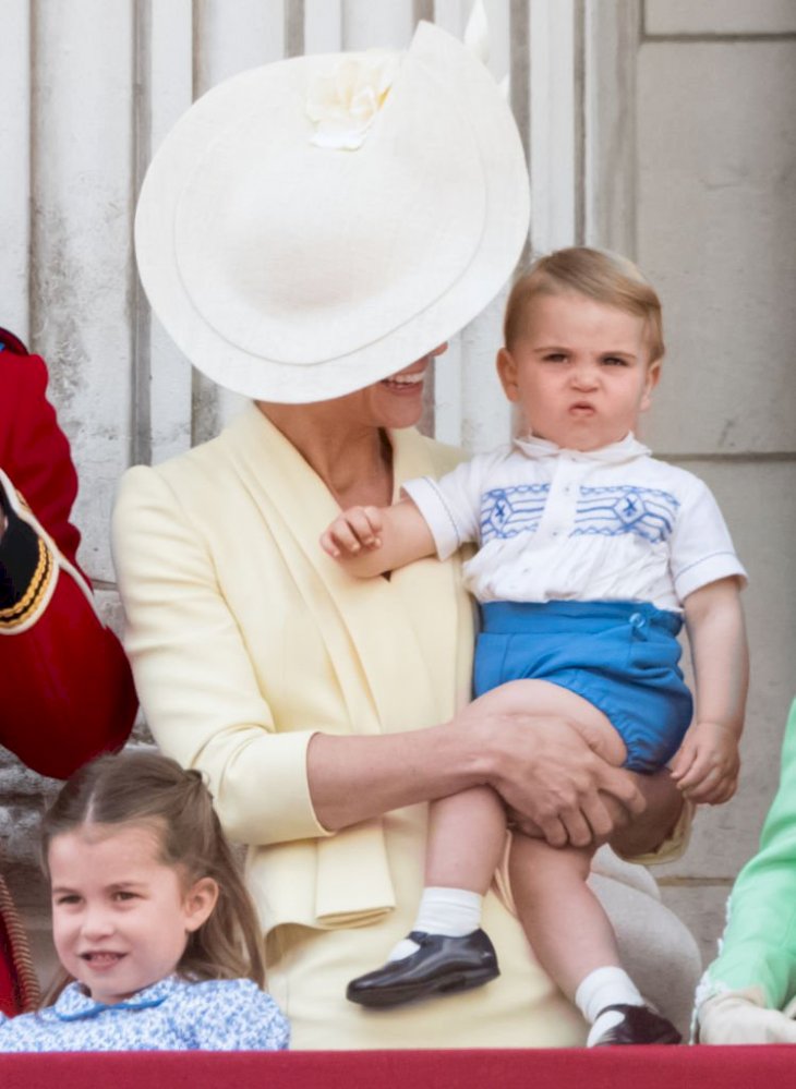 Image Credit: Getty Images/WireImage/Samir Hussein | Kathereine, Duchess of Cambridge and her son Prince Louis