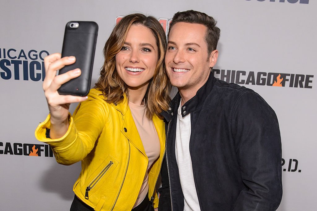 Image Credit: Getty Images / Sophia Bush and Jesse Lee Soffer take a selfie together during NBC's Chicago series press day on October 24, 2016 in Chicago, Illinois.