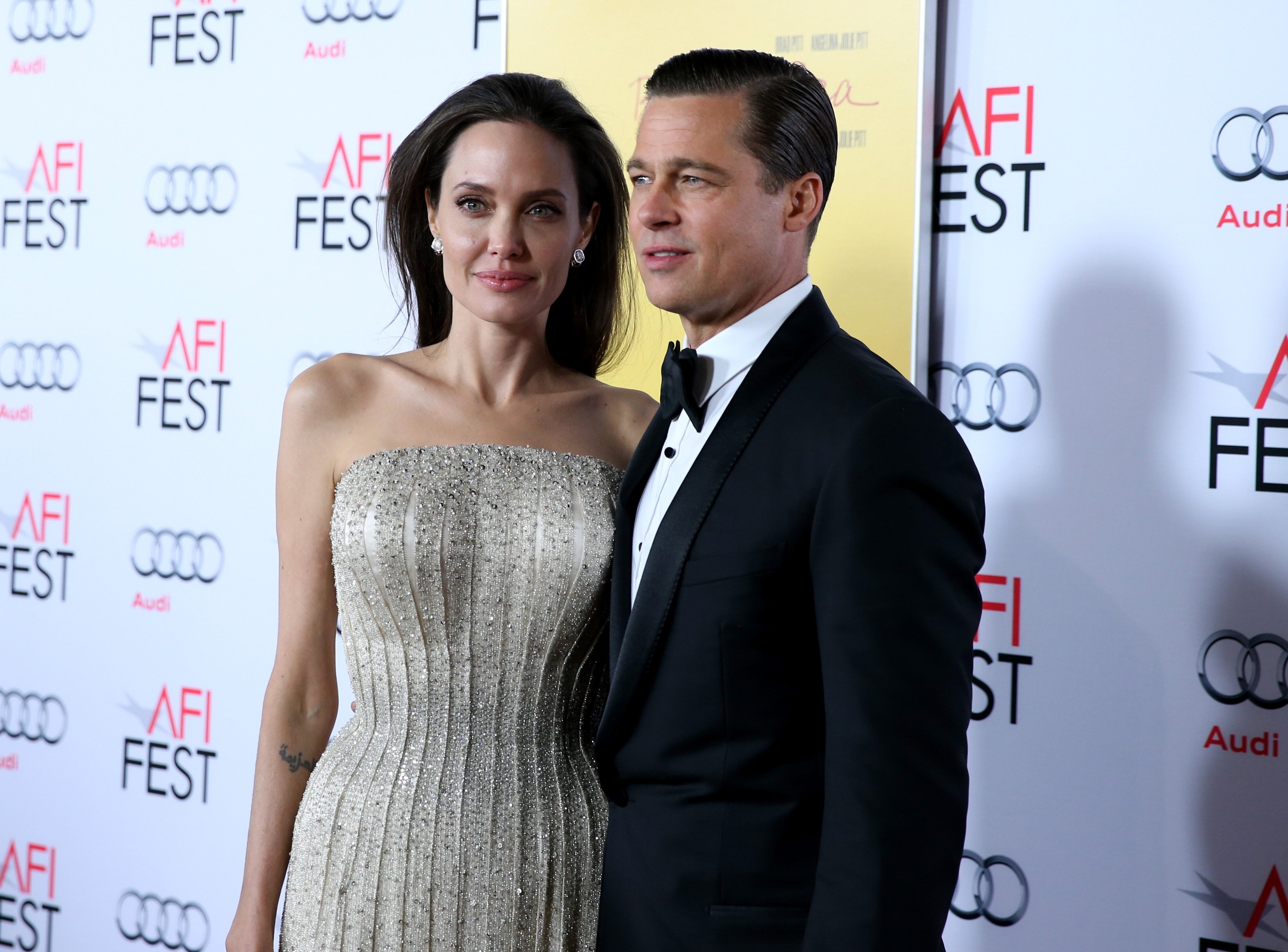 Image Credit: Getty Images /Jonathan Leibson | Brad and Angelina at AFI Fest 2015 by Audi