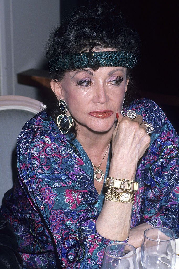 Image Credits: Getty Images / Ron Galella, Ltd. / Ron Galella Collection | Jackie Stallone attends the "Fiddler on the Roof" Opening Night Performance on July 26, 1989 at the Dorothy Chandler Pavilion, Music Center in Los Angeles, California.