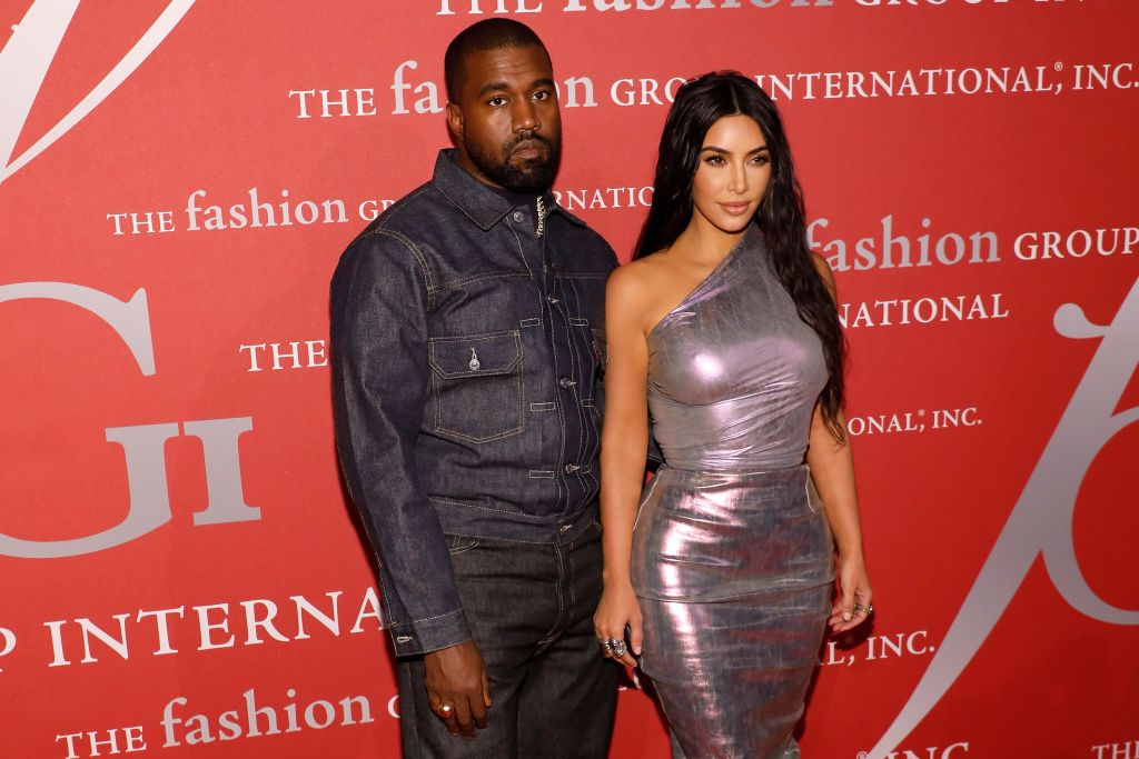 Kanye West and his wife Kim Kardashian West / Getty Images Kanye West and his wife Kim Kardashian West / Getty Images