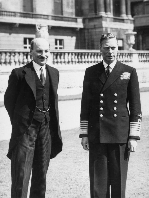 Image Source: Wikimedia Commons/Public Domain/George VI and British prime minister Clement Attlee