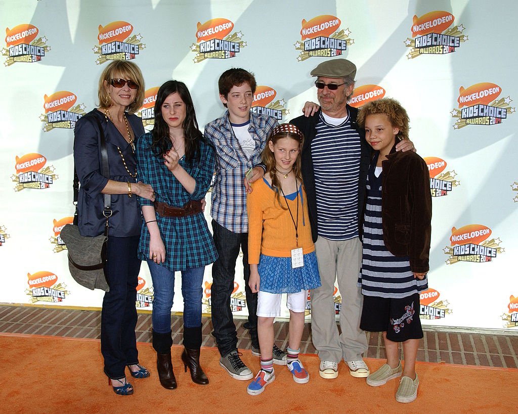 Image Source: Getty Images/Albert L. Ortega/Kate Capshaw, Steven Spielberg with children during Nickelodeon's 20th Annual Kids' Choice Awards - Arrivals at Pauley Pavilion in Westwood, California, United States