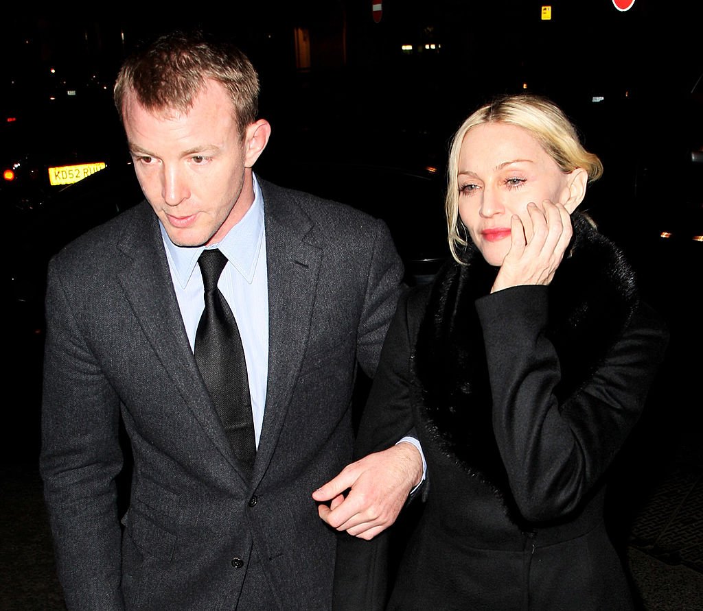Image Credit: Getty Images / Madonna and Guy Ritchie arrive at Harry's, Mayfair on March 18, 2008 in London, England.