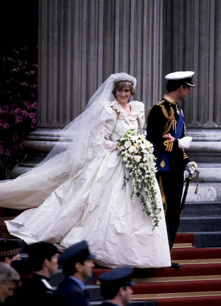 Image Credit: Getty Images / Prince Charles and Princess Diana on their wedding day.