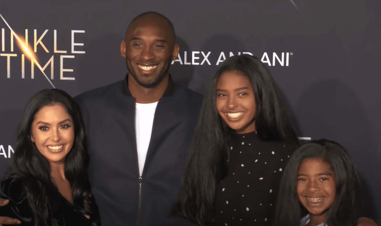 Image Source: Youtube/Entertainment Tonight/Bryant Family at a movie event