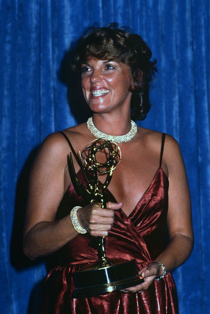 Image Credits: Getty Images / Joan Adlen | Tyne Daily with her Emmy