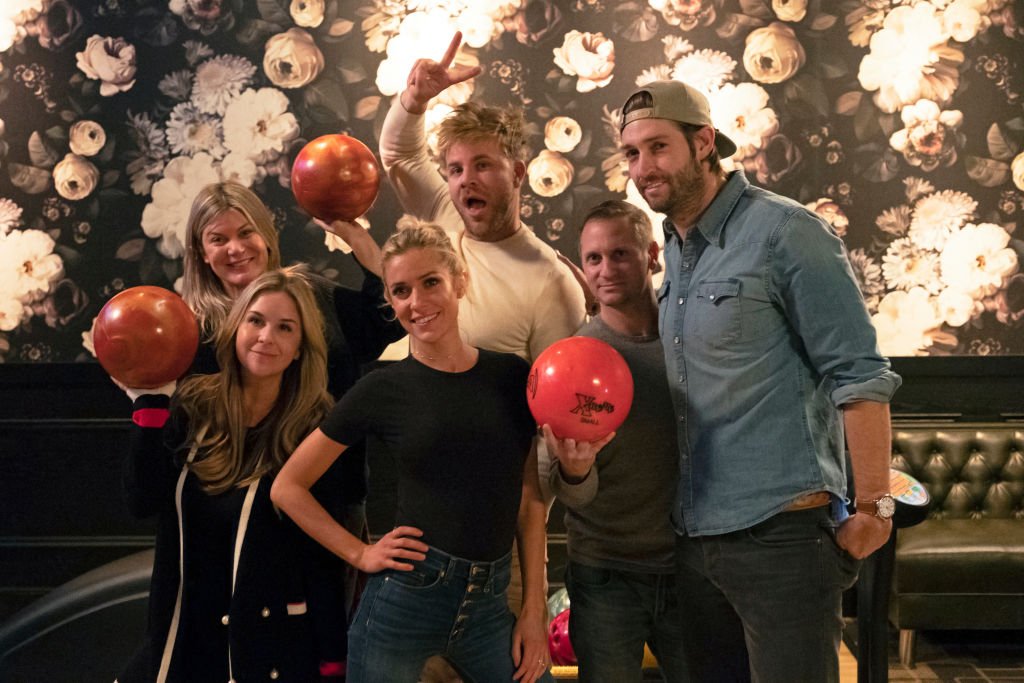 Image Credits: Getty Images / Jake Giles Netter / E! Entertainment / NBCU Photo Bank / NBCUniversal | Very Cavallari, Episode 206 "The One Where Jay Goes Cray" --- Pictured: (l-r) Philippa Whitefield Pomeranz, Stephanie Biegel, Kristin Cavallari, Justin Anderson, Mark Block aka Chuy, Jay Cutler.