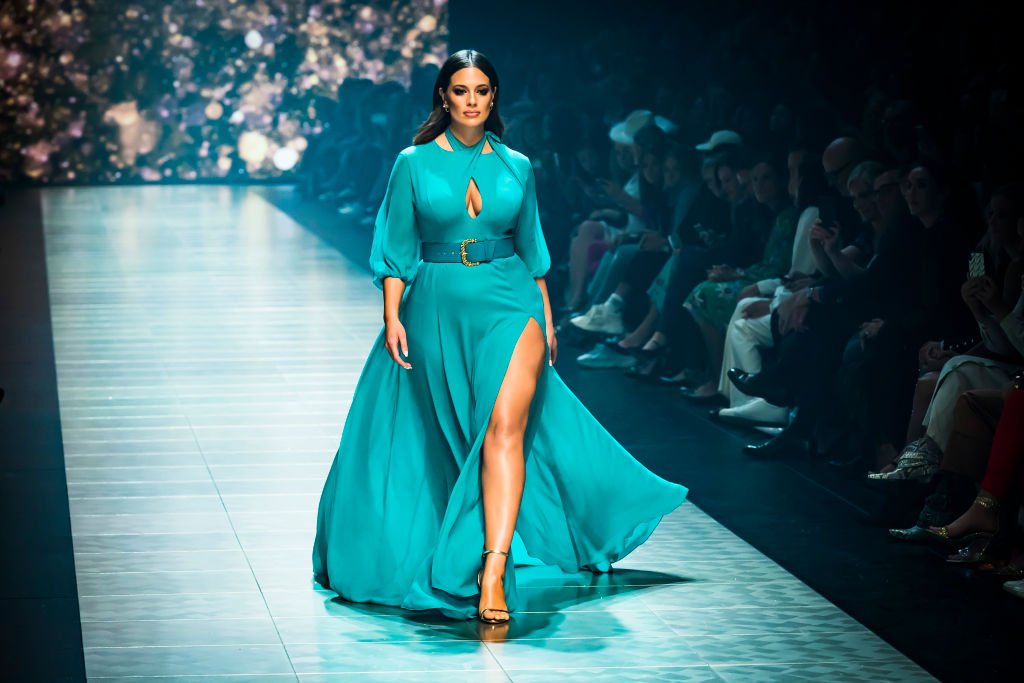 Image Credit: Getty Images / US model Ashley Graham showcases designs by Jason Grech at Melbourne Fashion Festival on March 7, 2019 in Melbourne, Australia.