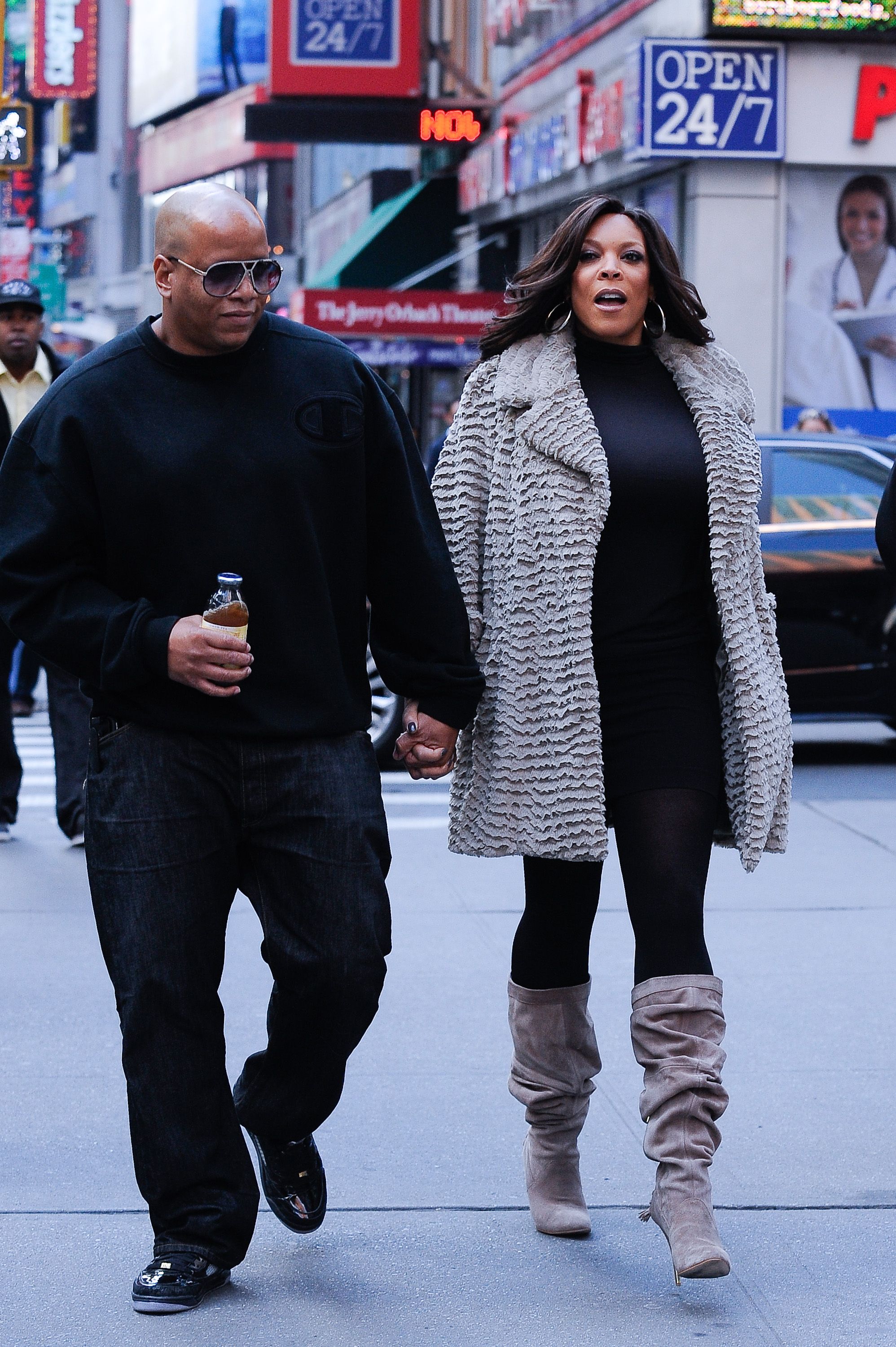 Wendy Williams & Kevin Hunter leave the “Celebrity Apprentice” film set in New York City in 2010/Photo:Getty Images
