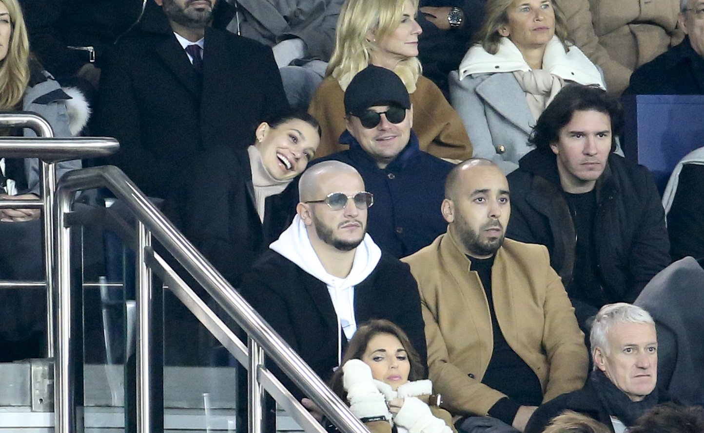 Image Source: Getty Images| Leo with Camilla Morrone