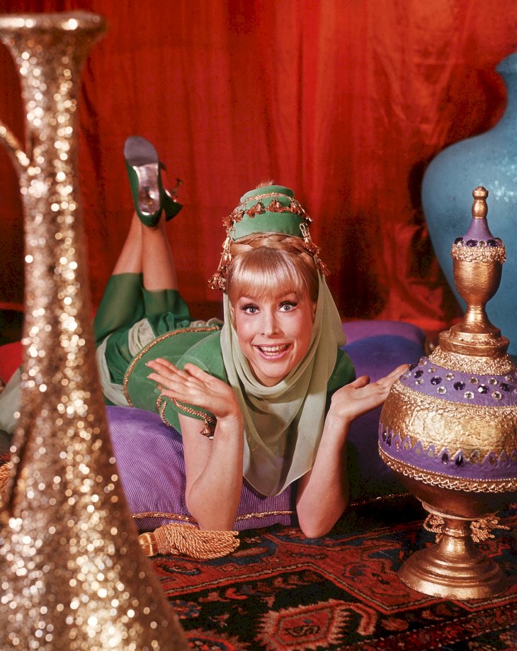 Image Credit: Getty Images/Hulton Archive | Promotional photo of Barbara Eden from "I Dream of Jennie"