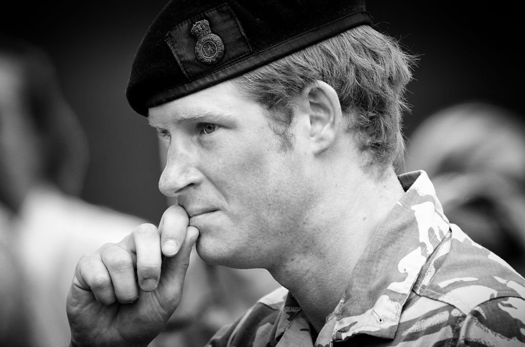 Image Credit: Getty Images / Prince Harry, Lieutenant Wales, takes part in a parade to Holy Trinity Church on May 5, 2008.