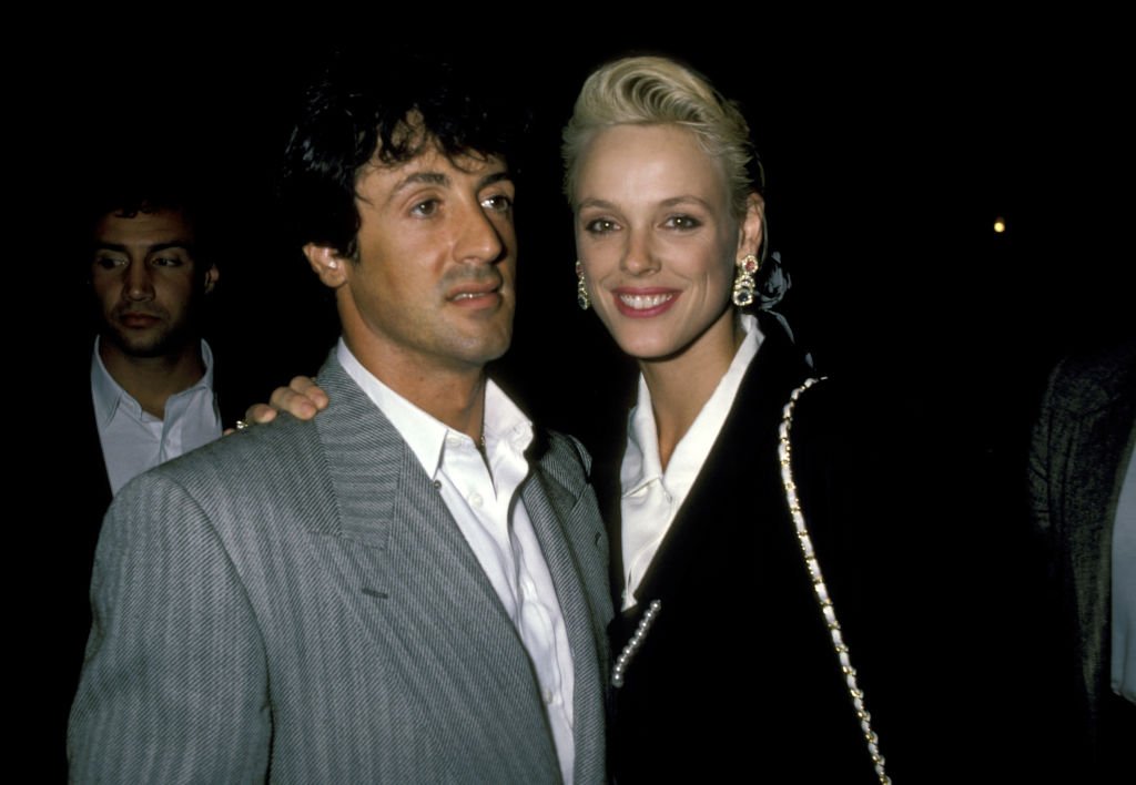 Image Credits: Getty Images / Ron Galella, Ltd. / Ron Galella Collection | Sylvester Stallone and Brigitte Nielsen during "Cuba & The Teddy Bear" Performance - August 20, 1986 at Longacre Theater in New York City, New York, United States.
