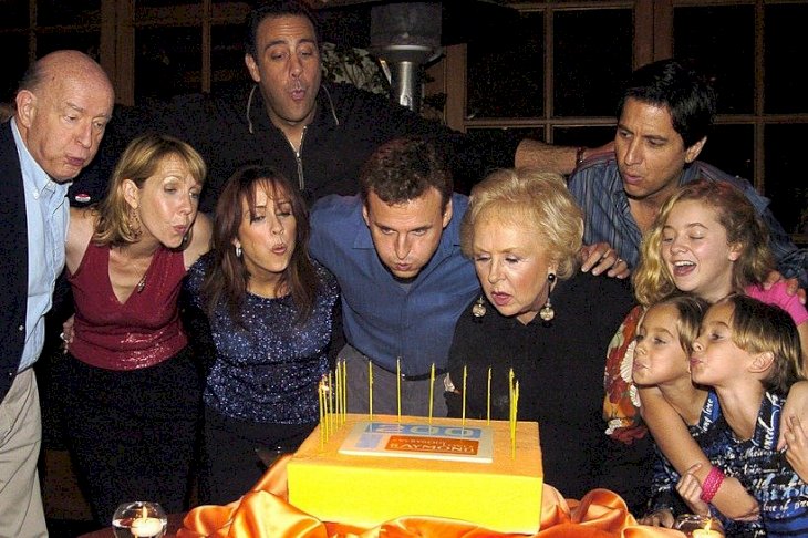 Image Credits: Getty Images / Peter Boyle, Monica Horan, Brad Garrett, Patricia Heaton, Phil Rosenthal, creator, Doris Roberts, Ray Romano, Madylin Sweeten, Sawyer Sweeten and Sullivan Sweeten and - the cast of "Everybody Loves Raymond"