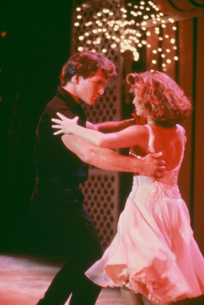 Actors Patrick Swayze (1952 - 2009) and Jennifer Grey star in the film 'Dirty Dancing', 1987. (Photo by /Getty Images)