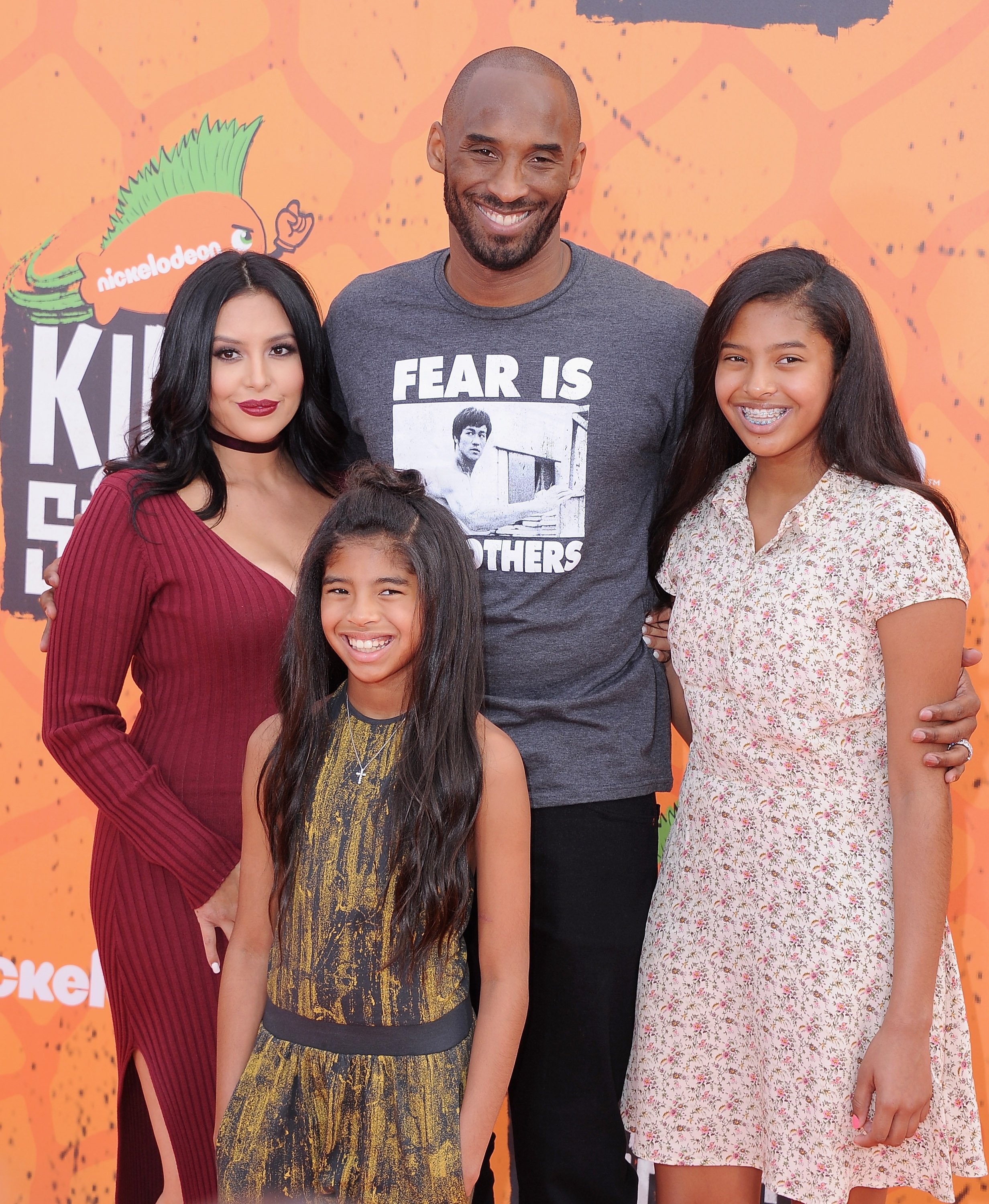 Image Source: Getty Images/Kobe and Vanessa with their daughters
