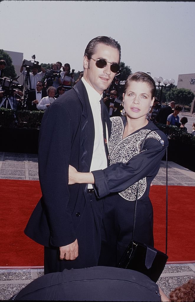 Image Credits: Getty Images / The LIFE Picture Collection | Actress Linda Hamilton with her husband, actor Bruce Abbott.