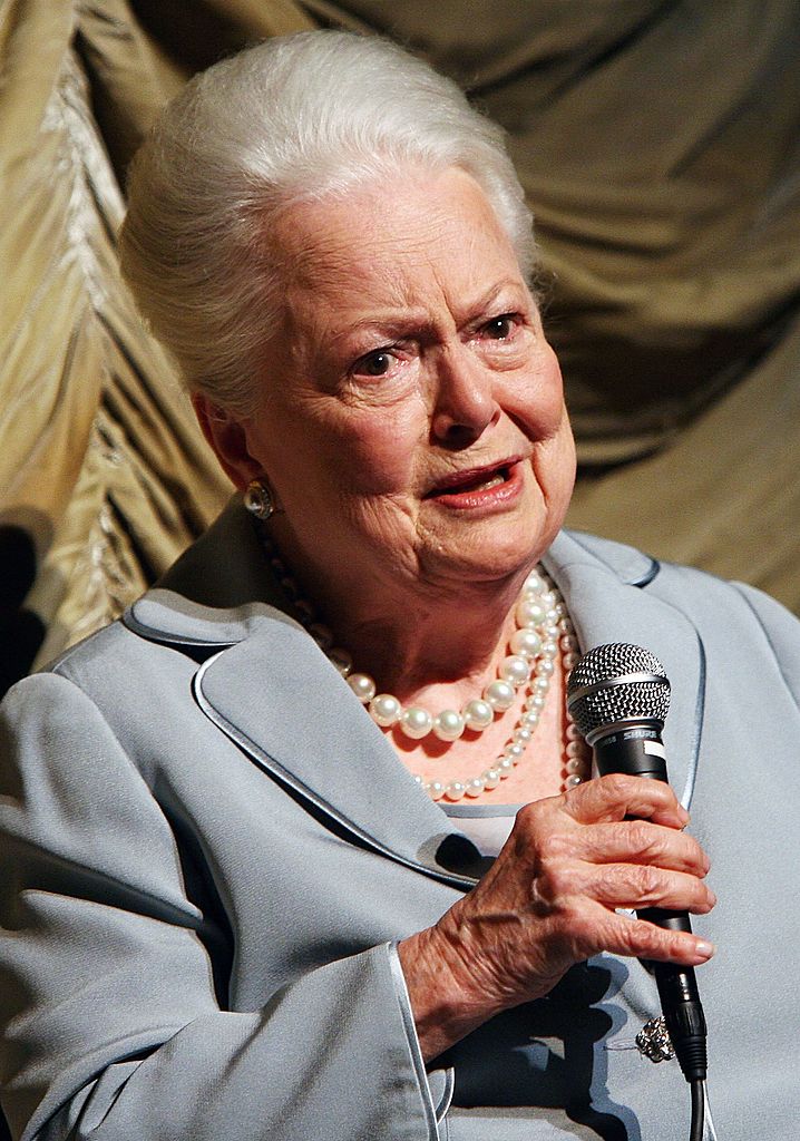 Image Credits: Getty Images / David Livingston | Olivia de Havilland appears on stage for a question and answer session prior to the screening of "The Heiress" Image Credits: Getty Images / David Livingston | Olivia de Havilland appears on stage for a question and answer session prior to the screening of "The Heiress"