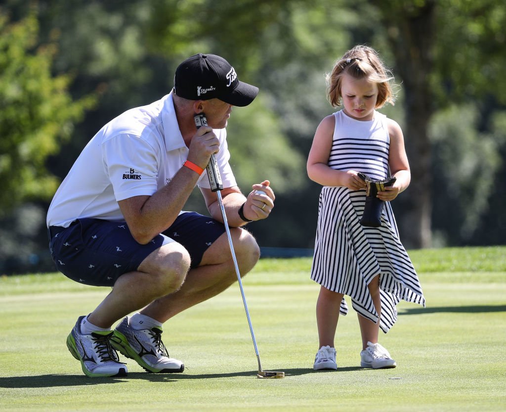 Image Credit: Getty Images / Mike Tindall and Mia Tindall during the 2018 'Celebrity Cup' at Celtic Manor Resort on June 30, 2018 in Newport, Wales.
