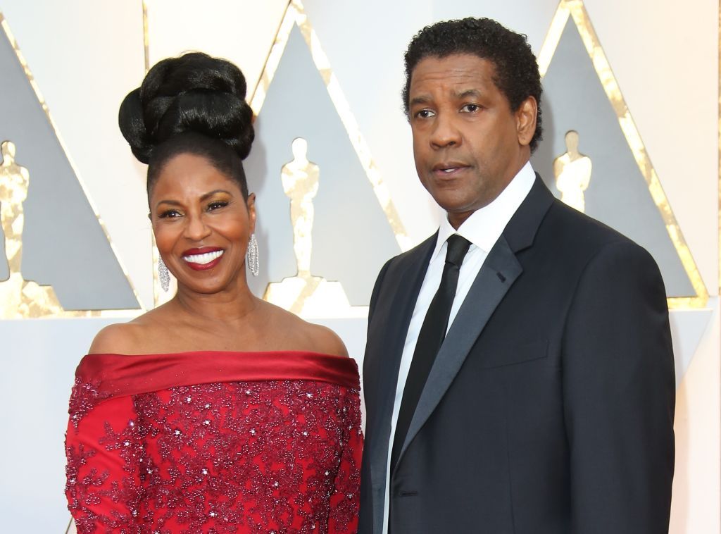 Denzel Washington (R) and Pauletta Washington arrive at the 89th Annual Academy Awards at Hollywood & Highland Center,2017 in Hollywood/Photo:Getty Images