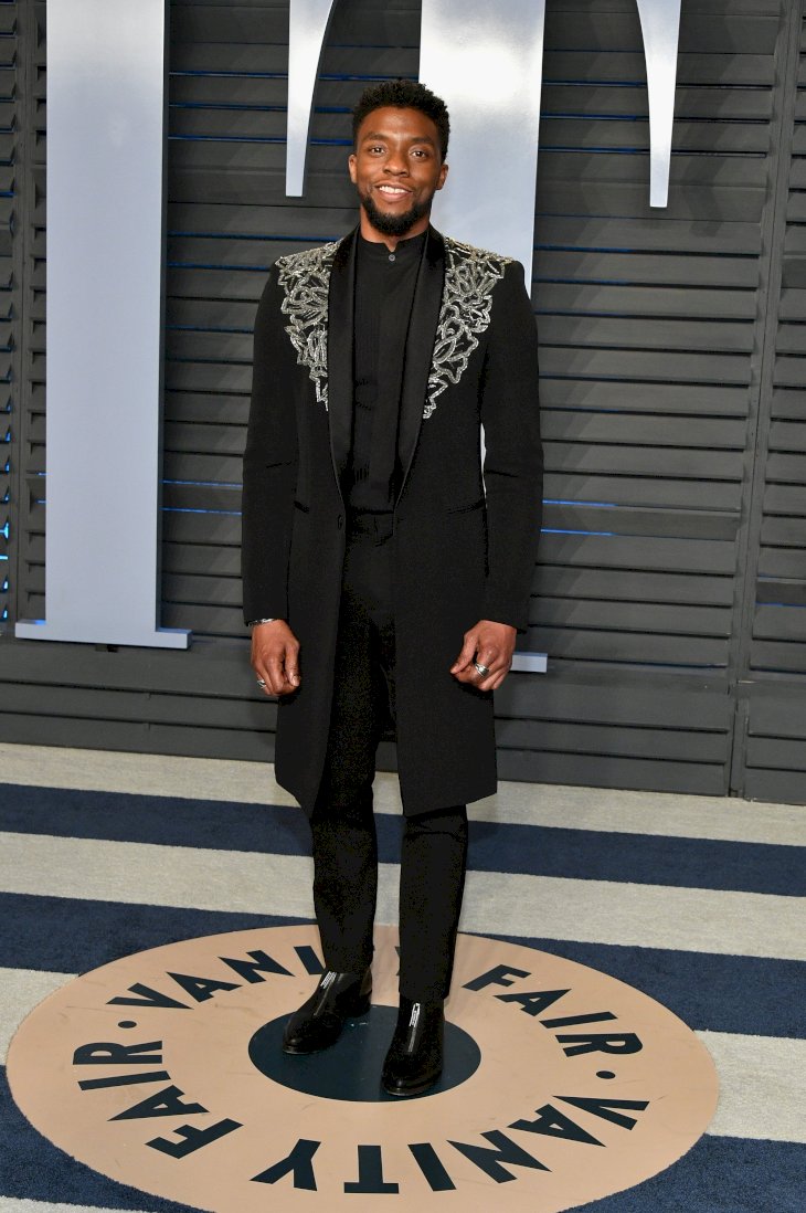 Image Credits: Getty Images / Dia Dipasupil | Chadwick Boseman attends the 2018 Vanity Fair Oscar Party hosted by Radhika Jones at Wallis Annenberg Center for the Performing Arts on March 4, 2018 in Beverly Hills, California. Image Credits: Getty Images / Dia Dipasupil | Chadwick Boseman attends the 2018 Vanity Fair Oscar Party hosted by Radhika Jones at Wallis Annenberg Center for the Performing Arts on March 4, 2018 in Beverly Hills, California.