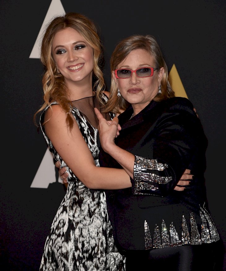 Billie Lourd and Carrie Fisher/Photo:Getty Images