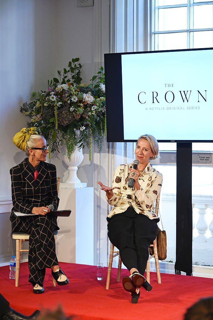 Image Credits: Getty Images / David M. Benett / Dave Benett | Caryn Franklin (L) and Michele Clapton speak at a presentation featuring costumes from new Netflix Original series "The Crown" with designer Michele Clapton at the ICA on October 17, 2016 in London, England.