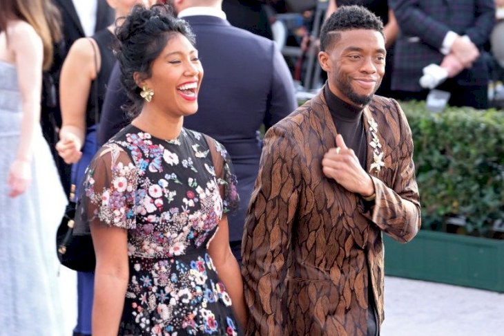 Image Credits: Getty Images / Taylor Simone Ledward and Chadwick Boseman at the 25th annual Screen Actors Guild Awards