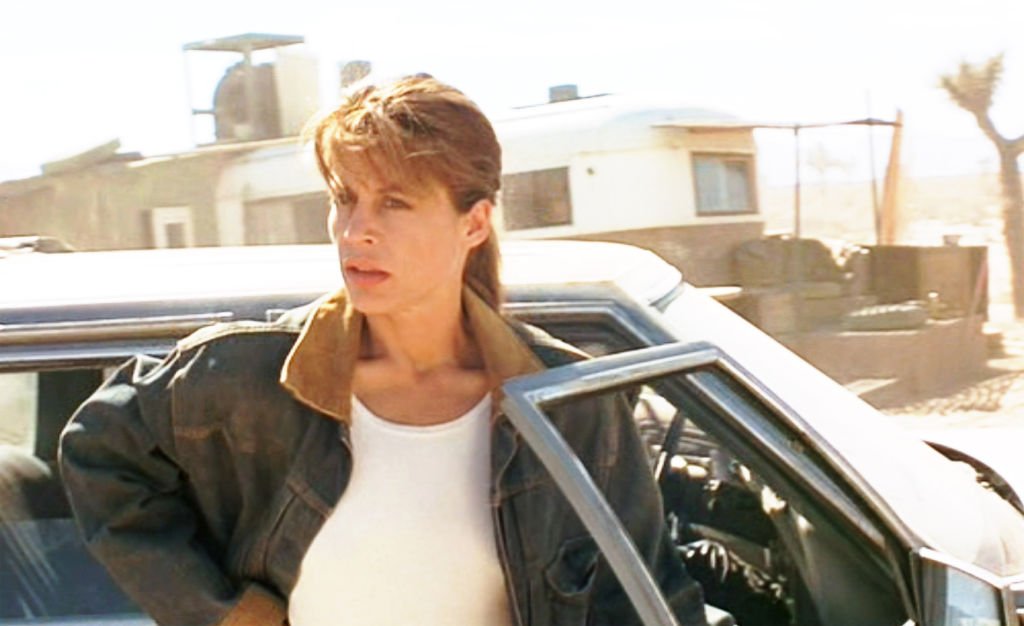 Image Credits: Getty Images / CBS / Paramount Pictures | The movie "Terminator 2: Judgment Day", (alt: T2) directed by James Cameron. Seen here, Linda Hamilton (as Sarah Connor).