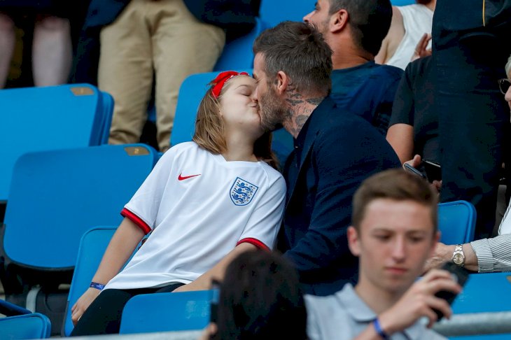 David and Harper Beckham/Photo:Getty Images
