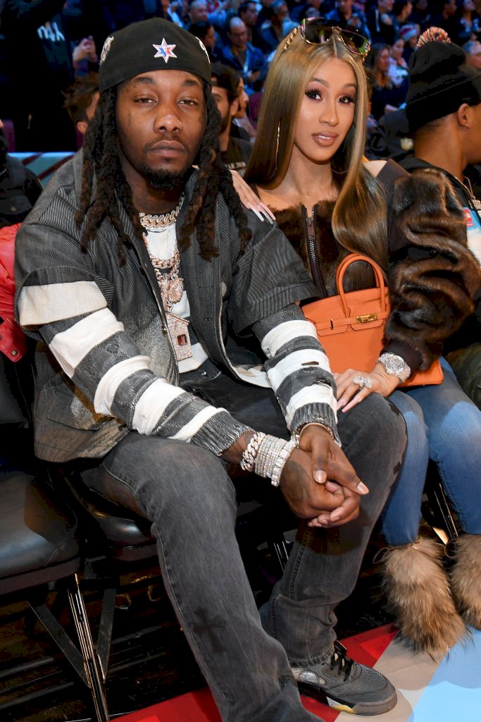 Image Credit: Getty Images / Cardi B and her former husband, Offset are photographed.