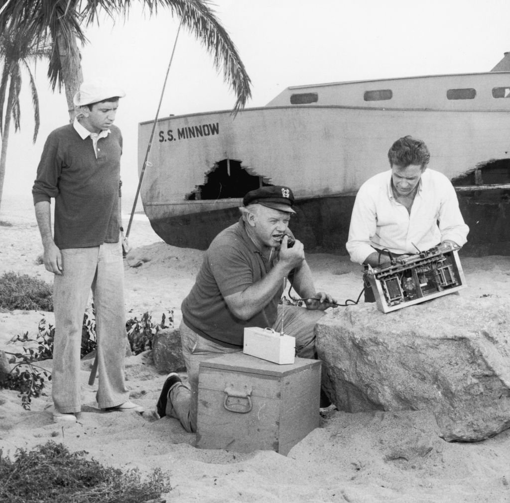 Image Credit: Getty Images / Circa 1966, American actors, left to right, Bob Denver, Alan Hale Jr. (1918-1990) and Russell Johnson attempt to use a homemade CB radio to contact civilization in a still from the television comedy show 'Gilligan's Island'.