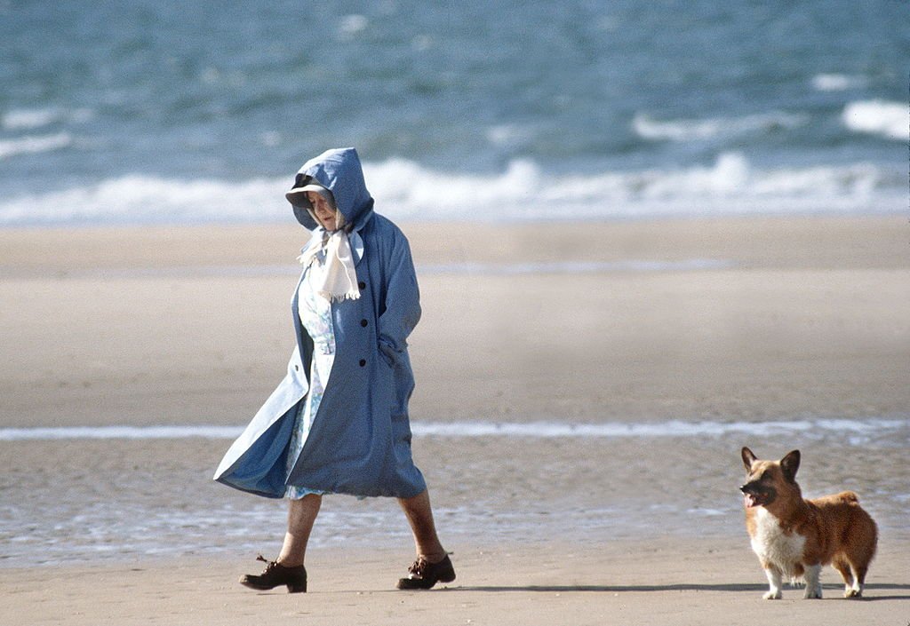 Image Credit: Getty Images / The Queen Mother Walking With One Of Her Friends And Her Corgi On The Beach In Norfolk. Image Credit: Getty Images / The Queen Mother Walking With One Of Her Friends And Her Corgi On The Beach In Norfolk.