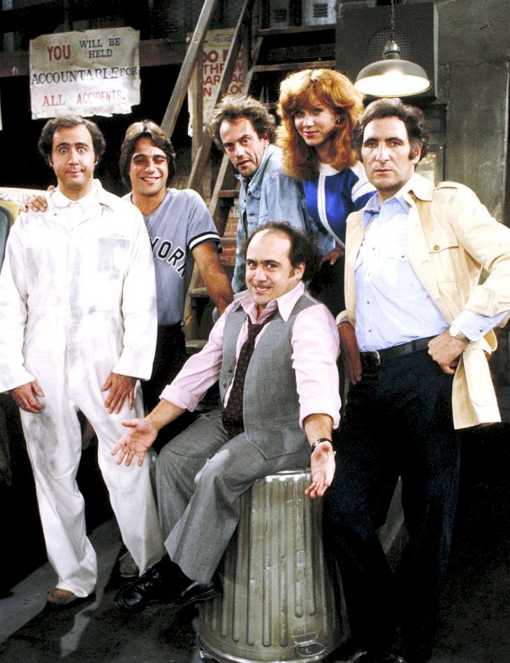 Image Credits: Getty Images / TAXI - "Like Father,Like Son" - Season Four - 11/12/81, Pictured: Andy Kaufman (Latka), Tony Danza (Tony), Christopher Lloyd (Jim), Marilu Henner (Elaine), Judd Hirsch (Alex); Danny DeVito (Louie)., Image Credits: Getty Images / TAXI - "Like Father,Like Son" - Season Four - 11/12/81, Pictured: Andy Kaufman (Latka), Tony Danza (Tony), Christopher Lloyd (Jim), Marilu Henner (Elaine), Judd Hirsch (Alex); Danny DeVito (Louie).,