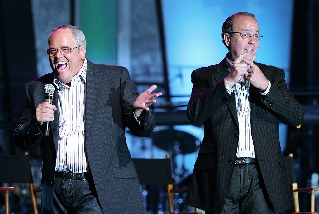 Image Credit: Getty Images / Image Credit: Getty Images / Tom Osmond (L) and his brother Virl Osmond speak during a meet and greet with fans at the Orleans Hotel & Casino August 13, 2007 in Las Vegas, Nevada.