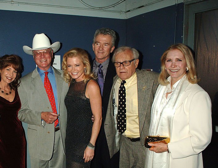 Image Credit: Getty Images / Mary Crosby, Larry Hagman, Sheree J. Wilson, Patrick Duffy, Ken Kercheval and Susan Howard of “Dallas."