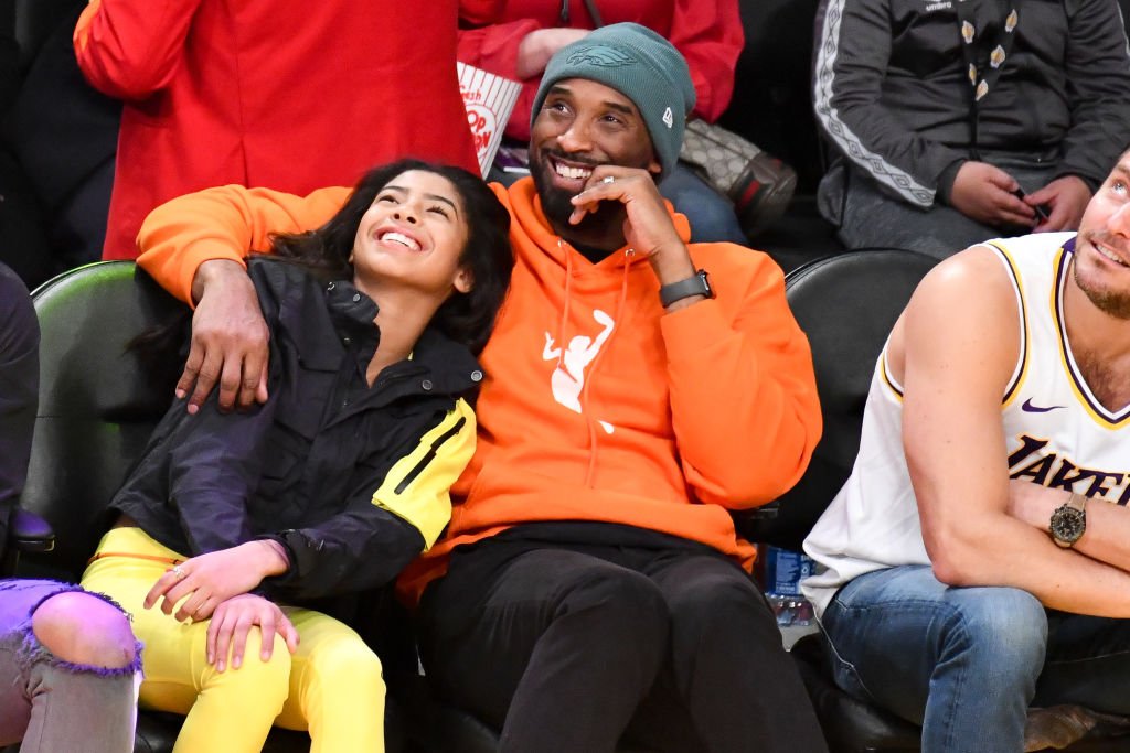 Image Credit: Getty Images / Kobe Bryant and daughter Gianna Bryant attend a basketball game between the Los Angeles Lakers and the Dallas Mavericks at Staples Center on December 29, 2019.