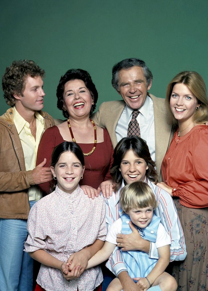 Image Credits: Getty Images / Walt Disney Television | Gary Frank (Willie), Quinn Cummings (Annie), Sada Thompson (Kate), James Broderick (Doug), Kristy McNichol (Buddy), Michael David Schackelford (Timmy), Meredith Baxter-Birney (Nancy)).