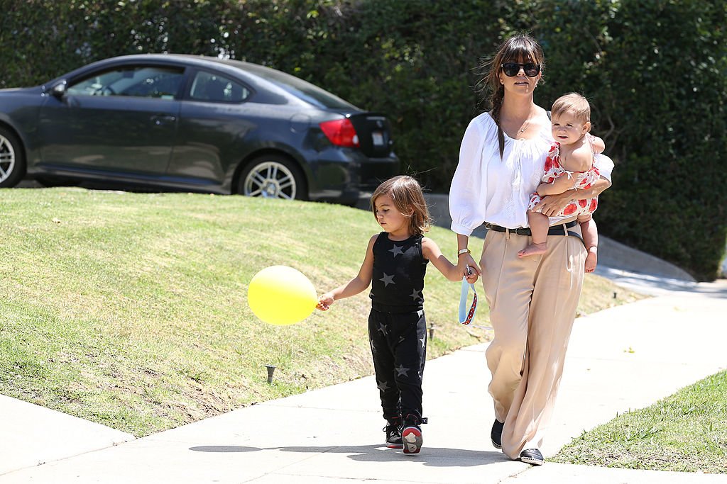 Image Credit: Getty Images / Kourtney Kardashian with children Mason Disick and Penelope Disick are seen on June 08, 2013 in Los Angeles, California.
