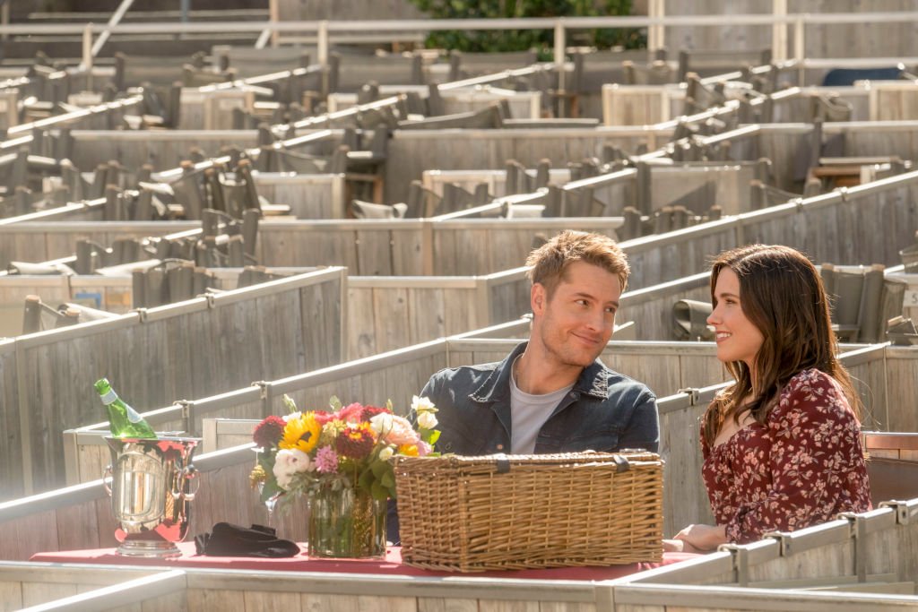 Image Credit: Getty Images / Justin Hartley as Kevin, Sophia Bush as Lizzie for the series This Is Us.