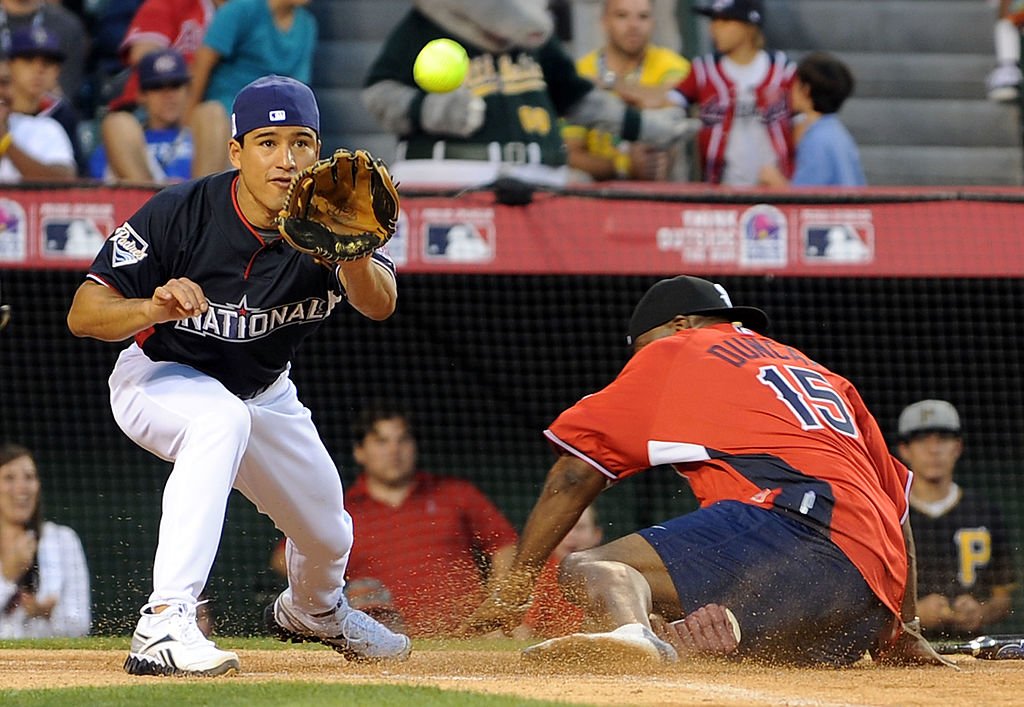 Image Credit: Getty Images / TV personality Mario Lopez and actor Michael Clarke Duncan during the MLB All Star Game Celebrity Softball Game at Angels Stadium of Anaheim on July 11, 2010 in Anaheim, California. Image Credit: Getty Images / TV personality Mario Lopez and actor Michael Clarke Duncan during the MLB All Star Game Celebrity Softball Game at Angels Stadium of Anaheim on July 11, 2010 in Anaheim, California.