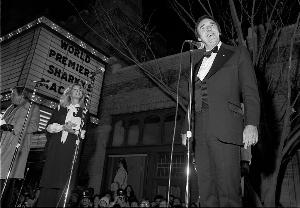 Image Source: Getty Images/Rick Diamond| Actor Jim Nabors attends Sharky's Machine World Premiere starring Burt Reynolds at The Fabulous Fox Theater in Atlanta, Ga. December 01,1981