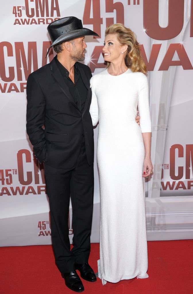 Image Credits: Getty Images / Michael Loccisano | Tim McGraw and Faith Hill attend the 45th annual CMA Awards at the Bridgestone Arena on November 9, 2011 in Nashville, Tennessee. Image Credits: Getty Images / Michael Loccisano | Tim McGraw and Faith Hill attend the 45th annual CMA Awards at the Bridgestone Arena on November 9, 2011 in Nashville, Tennessee.